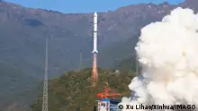 231210 -- XICHANG, Dec. 10, 2023 -- A Long March-2D carrier rocket carrying the Yaogan-39 satellite blasts off from the Xichang Satellite Launch Center in southwest China s Sichuan Province, Dec. 10, 2023. The rocket blasted off at 9:58 a.m. Beijing Time, and sent the satellite into the preset orbit. It was the 500th flight mission of the Long March series rockets. Photo by /Xinhua EyesonSciCHINA-XICHANG-SATELLITE-LAUNCH CN XuxLihao PUBLICATIONxNOTxINxCHN