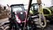 A tractor outfitted with a noose at a protest in Berlin
