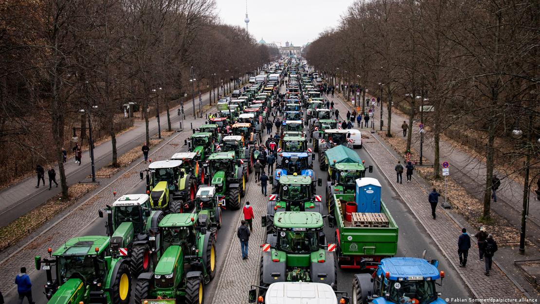 Διαδηλώσεις των Γερμανών αγροτών στο Βερολίνο