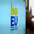 Logo der belgischen EU-Ratspräsidentschaft "be EU"