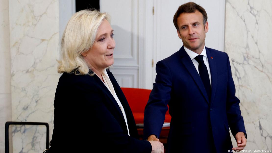 Macron e Le Pen.