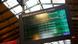 Letreiro na estacão de Paris mostra cancelamento de trens que chegariam de Londres Letreiro na estacão de Paris mostra cancelamento de trens que chegariam de Londres