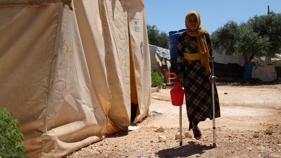 Life in a camp for internally displaced people in Syria