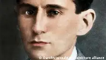 Portrait de Franz Kafka, écrivain tchéque d'expression allemande (1883-1924). photo colorié ultérieurement