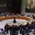 Líderes mundiais reunidos em uma mesa redonda no Conselho de Segurança na ONU