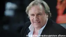 Gerard Depardieu appears on Canal + TV show Le Grand Journal during the 67th Cannes Film Festival in Cannes, France on May 17, 2014. Photo by Alban Wyters/ABACAPRESS.COM