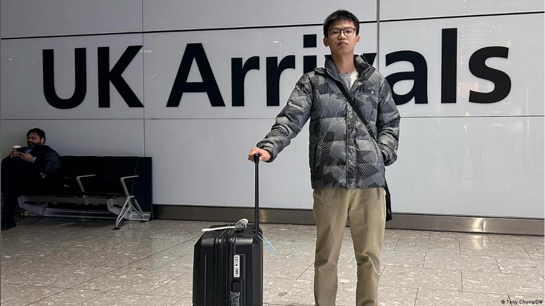 2023年底,钟翰林抵达英国 2023年底,钟翰林抵达英国