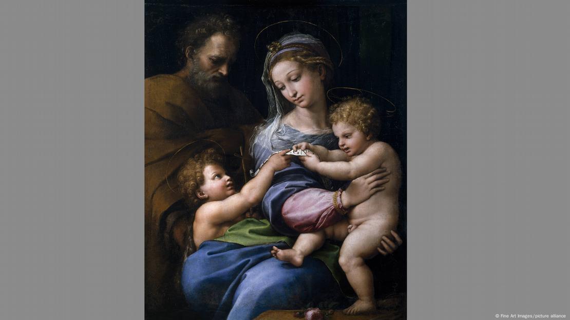 El cuadro Madonna della Rosa de Rafael. El cuadro Madonna della Rosa de Rafael.