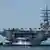 美菲频繁进行军事合作，图为2022年10月停在马尼拉港口的美军里根号航空母舰