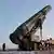 朝鲜洲际弹道导弹的移动式发射车（摄于2023年12月）
