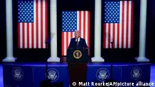 05.01.2024, USA, Blue Bell: Joe Biden, Präsident der USA, spricht in Blue Bell. Foto: Matt Rourke/AP/dpa +++ dpa-Bildfunk +++