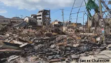 Titel: Wajima earthquake aftermath
Copyright: DW / James Chater
Datum: Gestern
Key words: Wajima, Japan, earthquake, destruction