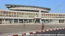 LOME, TOGO - APRIL 11: Nearly empty Congress Palace (Palais de Congres) is seen as the coronavirus (Covid-19) cases in the country continue to grow, on April 11, 2020. Alphonse Logo / Anadolu Agency