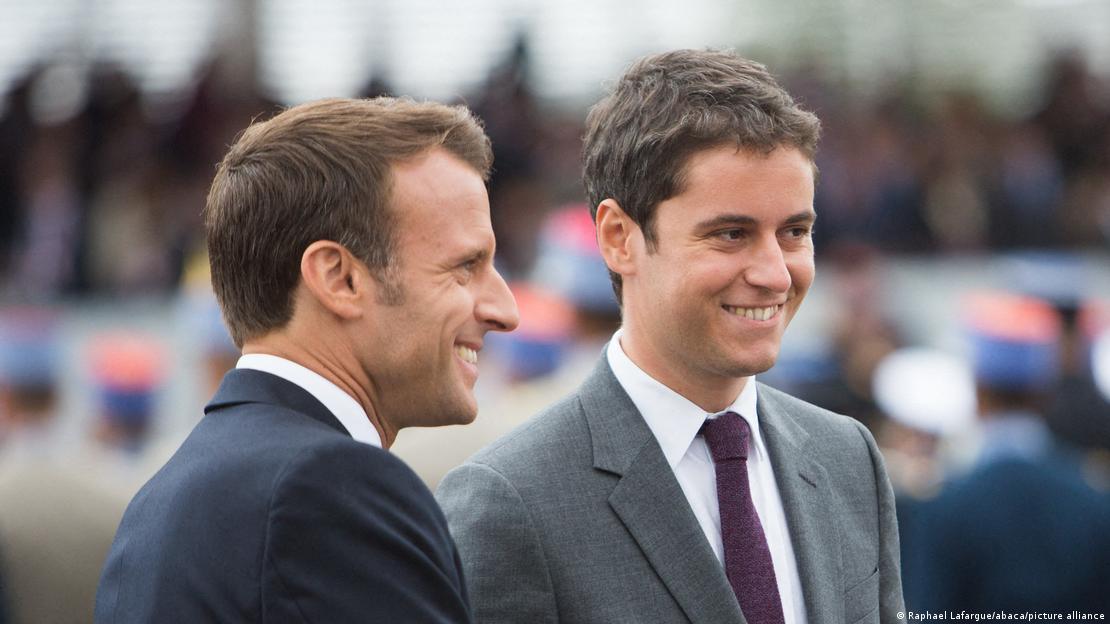  Emmanuel Macron e Gabriel Attal 