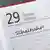 29 February on a German calendar
