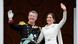 King Frederik and Queen Mary waving from the balcony of Christiansborg Palace in Copenhagen King Frederik and Queen Mary waving from the balcony of Christiansborg Palace in Copenhagen