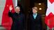 Swiss President Viola Amherd and Prime Minister of the People's Republic of China, Li Qiang, wave during an official visit in Kehrsatz near Bern, Switzerland, January 15, 2024. Swiss President Viola Amherd and Prime Minister of the People's Republic of China, Li Qiang, wave during an official visit in Kehrsatz near Bern, Switzerland, January 15, 2024.