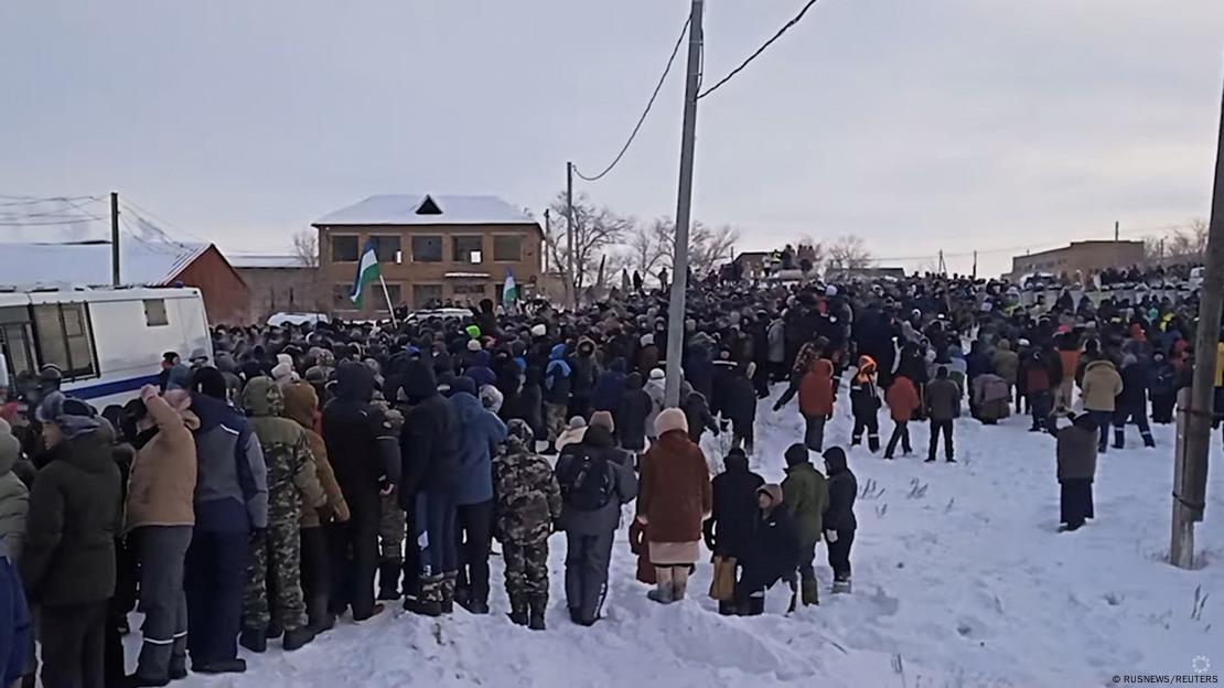 Протест в Башкортостан, където няколко хиляди души излязоха в подкрепа на политически активист