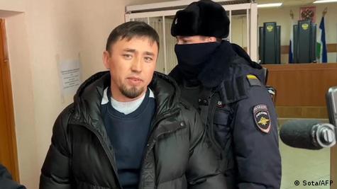 Фаиль Алсынов в здании Баймакского суда, 17 января 2024 года