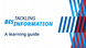 Tackling disinformation: A learning guide banner, DW Akademie