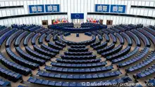 04.07.2023*** Frankreich: Plenarsaal des Europaeischen Parlaments in Strassburg.