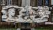 Three busts form the memorial to the partisans and underground fighters in Kharkiv. Three busts form the memorial to the partisans and underground fighters in Kharkiv.