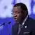 Hage Gottfried Geingob, President of Namibia, speaks during the UN Climate Change Conference (COP26) in Glasgow, Scotland, Britain, November 2, 2021. 
