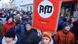 Waandamanaji mjini Bonn wakibeba mabango dhidi ya chama cha siasa kali AfD Waandamanaji mjini Bonn wakibeba mabango dhidi ya chama cha siasa kali AfD