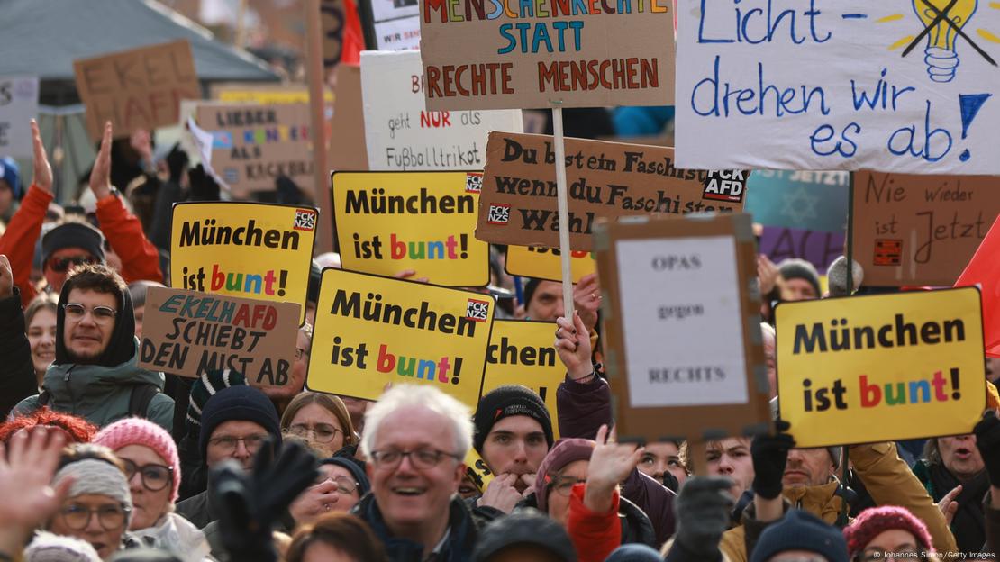 Deutschland Demo gegen Rechtsextremismus | München