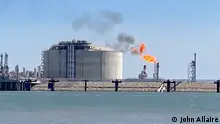 An explosion in US gas exports to Europe, and especially Germany, is driving massive fossil-fuel expansion at a time when climate experts are demanding radical emission cuts.
Flaring at Venture Global´s Cameron Parish LNG facility.