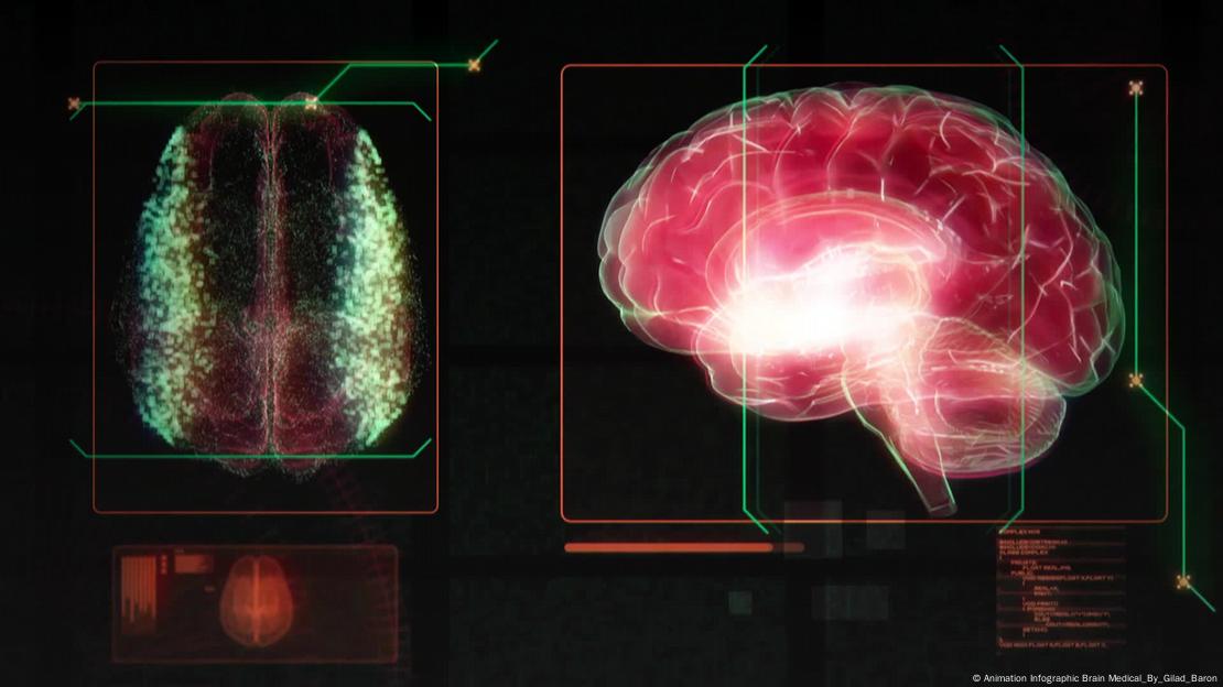 Ilustração mostra atividade cerebral