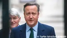 January 23, 2024, London, England, United Kingdom: Foreign Secretary DAVID CAMERON R arrives in Downing Street with Development Minister ANDREW MITCHELL for the cabinet meeting. London United Kingdom - ZUMAs262 20240123_zip_s262_065 Copyright: xTayfunxSalcix