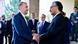 Hossein Amirabdollahian shaking hands with Jalil Abbas Jilani Hossein Amirabdollahian shaking hands with Jalil Abbas Jilani