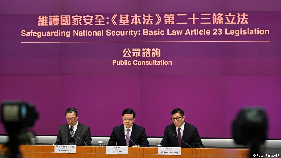 Hongkong will eigenes Gesetz zur nationalen Sicherheit