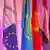 Прапори ЄС і країн Центральної Азії на інвестиційному форумі в Брюсселі