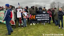Am 3. Februar 2024 versammelten sich Fußballfans in Berlin, um gegen Rechtsextremismus zu protestieren. Berlin, 3.02.2024, Fotos von David Braneck, Sportredaktion