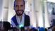 Elecciones en El Salvador en 2024: un afiche gigante de Nayib Bukele. Elecciones en El Salvador en 2024: un afiche gigante de Nayib Bukele.