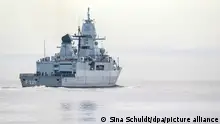 08.02.2024+++ Wilhelmshaven - Die Fregatte «Hessen» läuft aus dem Hafen aus. Das Schiff der Bundeswehr bricht von Wilhelmshaven aus in See, um sich im Roten Meer am Schutz von Handelsschiffen gegen Angriffe der vom Iran unterstützten Huthi-Miliz zu beteiligen.
