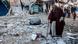 An old man walks through rubble in Rafah An old man walks through rubble in Rafah