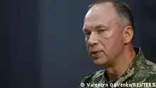 12.01.2024 *** Colonel general Oleksandr Syrskyi, Commander of the Ukrainian Ground Forces, attends an interview with Reuters, amid Russia's attack on Ukraine, in Kharkiv region, Ukraine January 12, 2024. REUTERS/Valentyn Ogirenko
