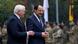 Frank-Walter Steinmeier walking alongside Nikos Christodoulides Frank-Walter Steinmeier walking alongside Nikos Christodoulides