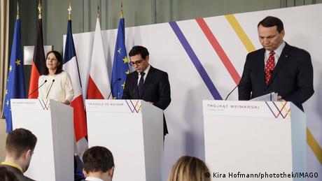Deutschland, Frankreich und Polen möchten in Zukunft gemeinsam gegen russische Desinformation und Cyberattacken kämpfen.