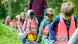 Children in Norway wander in the woods Children in Norway wander in the woods