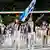 Israelische Olympiamannschaft bei der Eröffnungsfeier der Olympischen Sommerspiele 2020 in Tokio