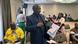 António Muchanga, histórico da RENAMO, durante uma conferência de imprensa em Maputo António Muchanga, histórico da RENAMO, durante uma conferência de imprensa em Maputo