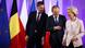 Ursula von der Leyen dhe Donald Tusk me kryeministrin belg, Alexander De Croo gjatë një takimi duke biseduar Ursula von der Leyen dhe Donald Tusk me kryeministrin belg, Alexander De Croo gjatë një takimi duke biseduar