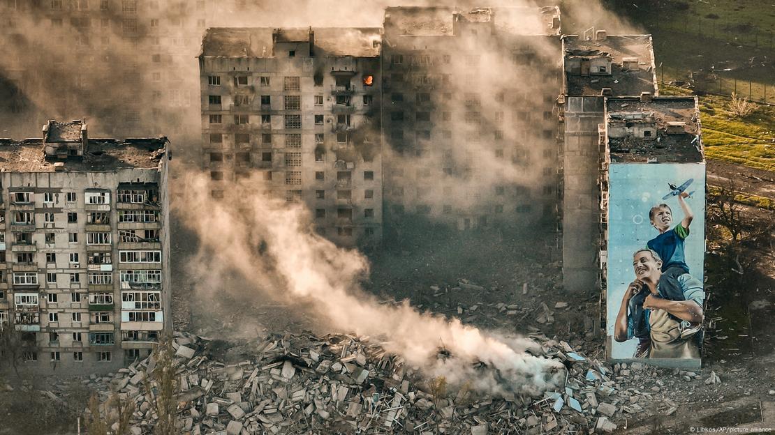 Украинският град Бахмут бе сринат в хода на военните действия