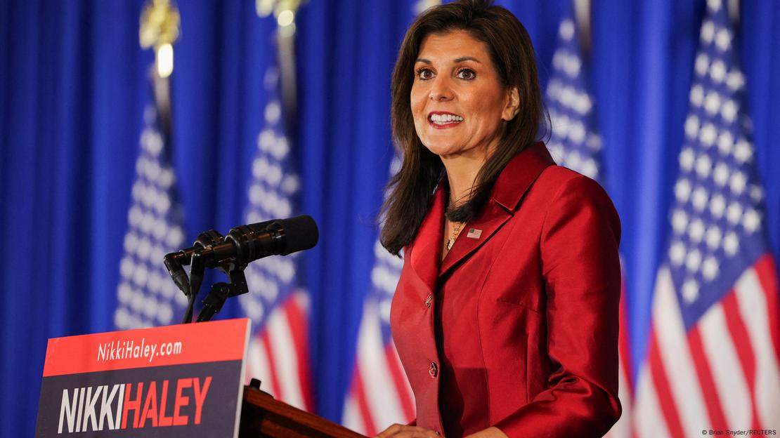 Nikki Haley am Rednerpult