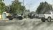 Des véhicules militaires dans une rue de N'Djamena Des véhicules militaires dans une rue de N'Djamena