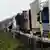 Очередь из грузовиков на польско-украинской границе  